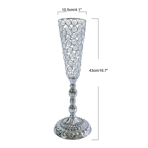 Crystal Bead Flower Vase-ToShay.org