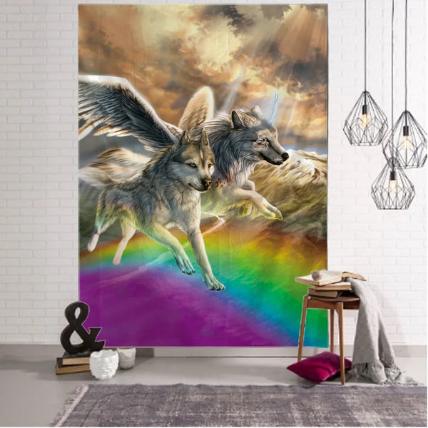 Wolf Art Tapestry-ToShay.org