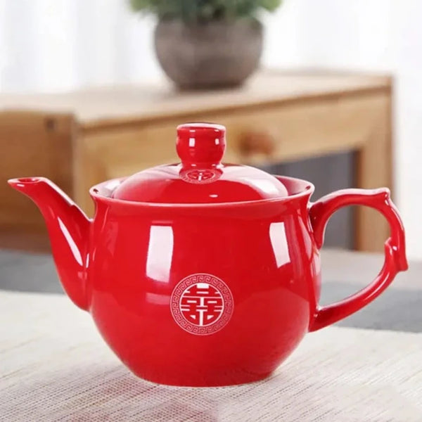 Red Ceramic Tea Sets-ToShay.org