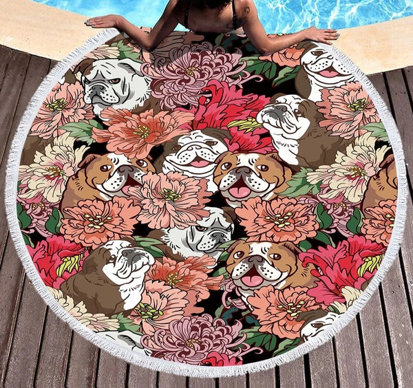 Flower Pet Beach Mat-ToShay.org