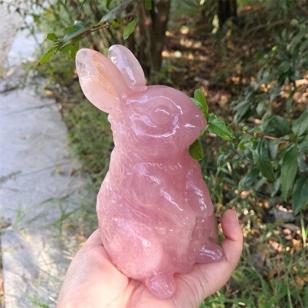 Pink Rose Quartz Rabbit-ToShay.org