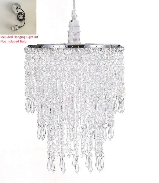 Crystal Bead Chain Chandelier-ToShay.org