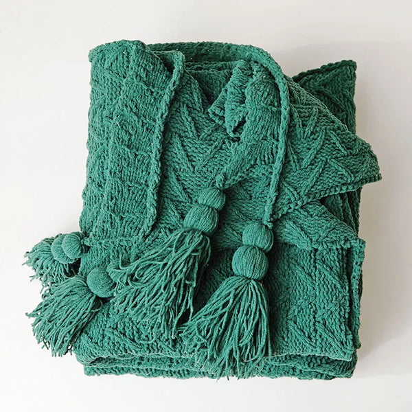 Woven Chenille Blanket-ToShay.org