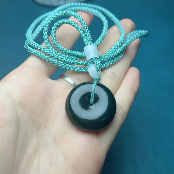 Blue Jade Buckle Pendant-ToShay.org