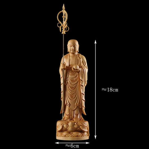 Wood Bodhisattva Statue-ToShay.org