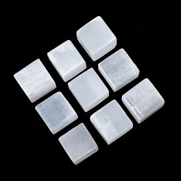 White Selenite Cubes-ToShay.org