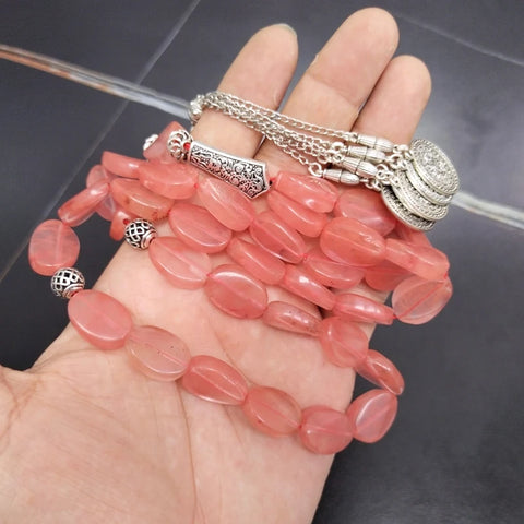 Red Watermelon Crystal Prayer Beads-ToShay.org