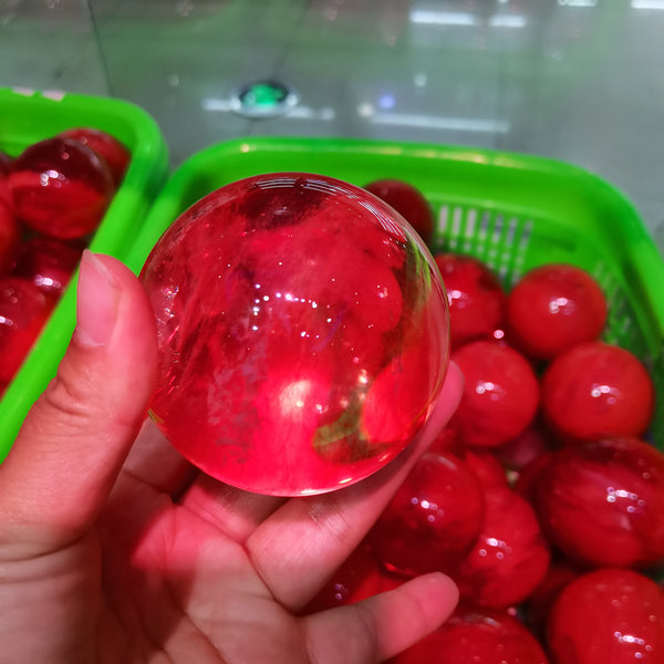 Red Smelting Quartz Ball-ToShay.org