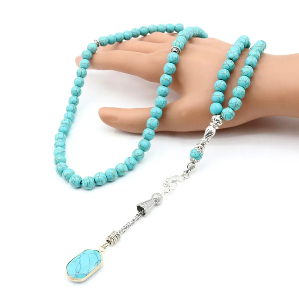 Blue Turquoise Prayer Beads-ToShay.org