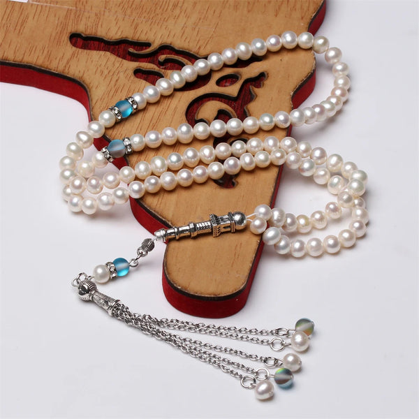 White Pearl Prayer beads-ToShay.org