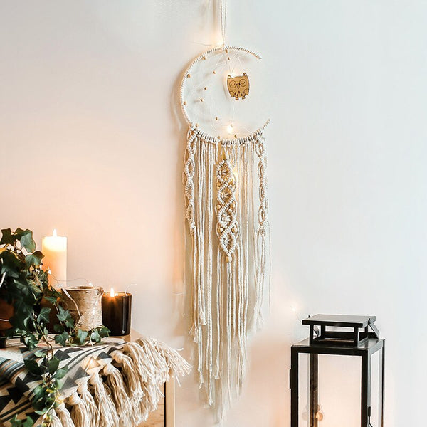 Macrame Moon Wall Hanging-ToShay.org