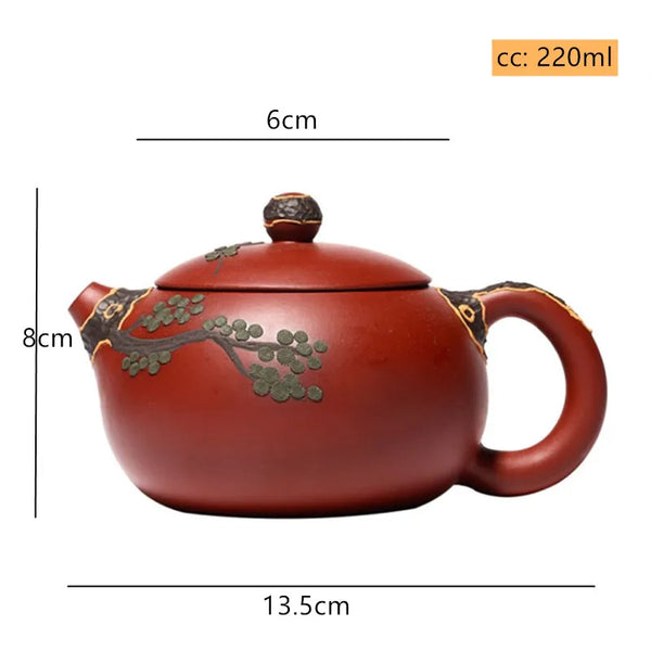 Plum Blossom Clay Tea Pot-ToShay.org