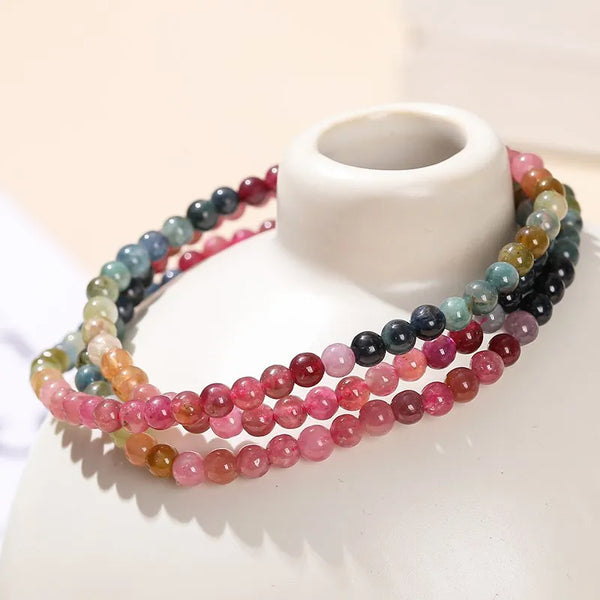 Pink Tourmaline Wrap Bracelet-ToShay.org