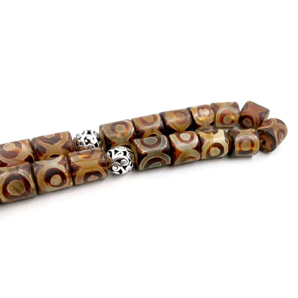 Dzi Agate Prayer Beads-ToShay.org