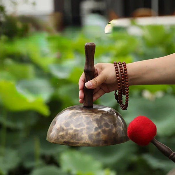 Tibetan Handle Singing Bowl-ToShay.org