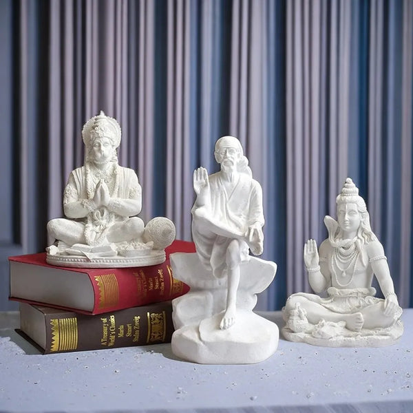 White Buddha Statues-ToShay.org