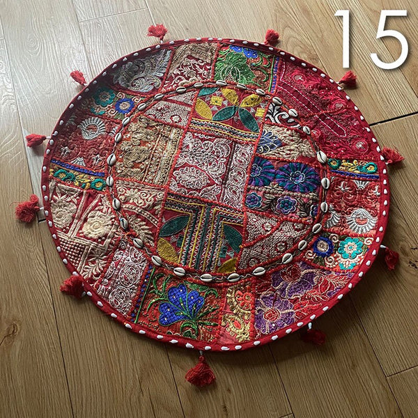 Patchwork Floor Cushion Cover-ToShay.org