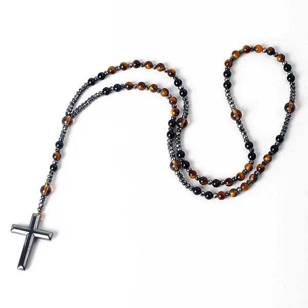 Black Onyx Rosary Beads-ToShay.org