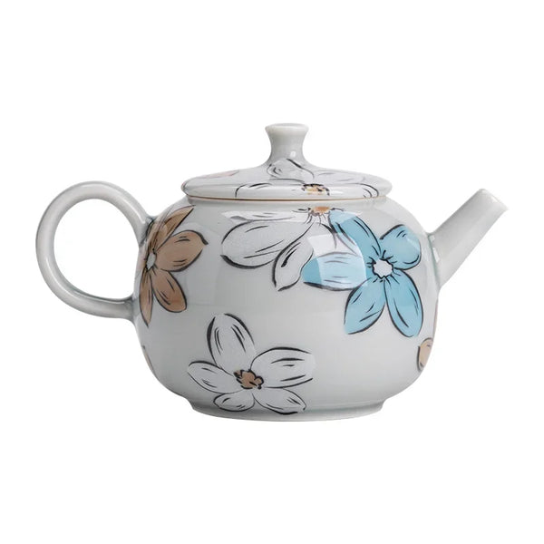 Grey Glaze Porcelain Teapot-ToShay.org