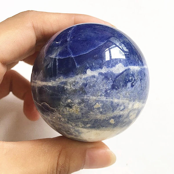 Blue Vein Quartz Ball-ToShay.org