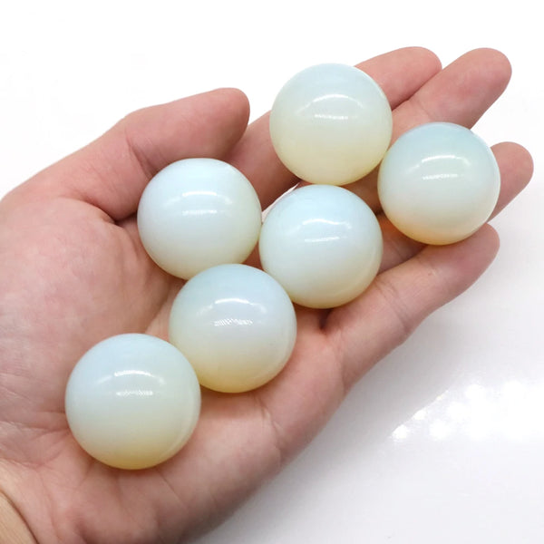 White Opalite Balls-ToShay.org