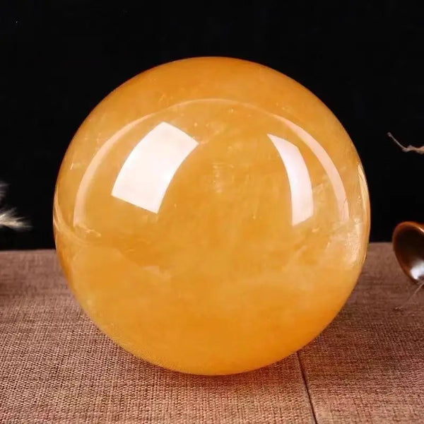 Yellow Citrine Quartz Ball-ToShay.org