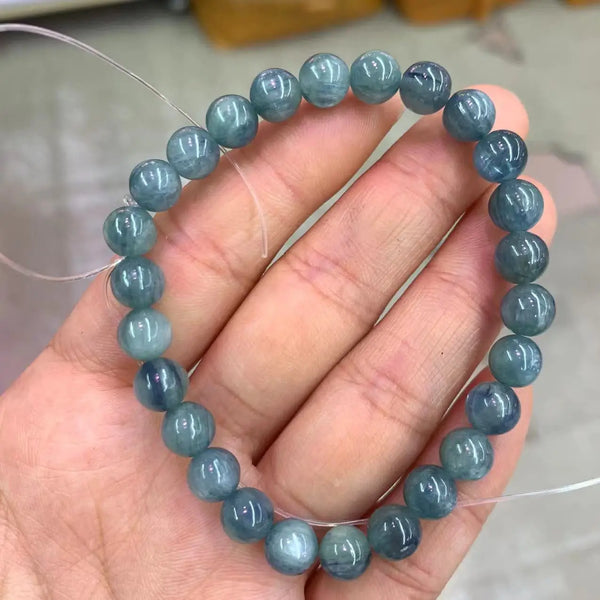 Blue Kyanite Bead Bracelet-ToShay.org