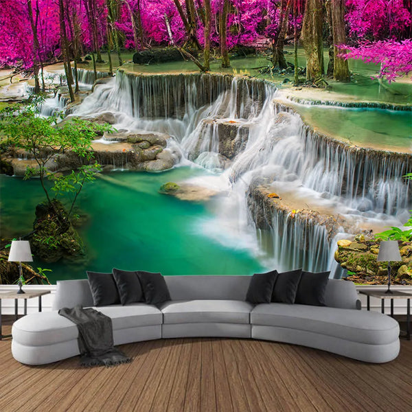 Forest Waterfall Tapestry-ToShay.org