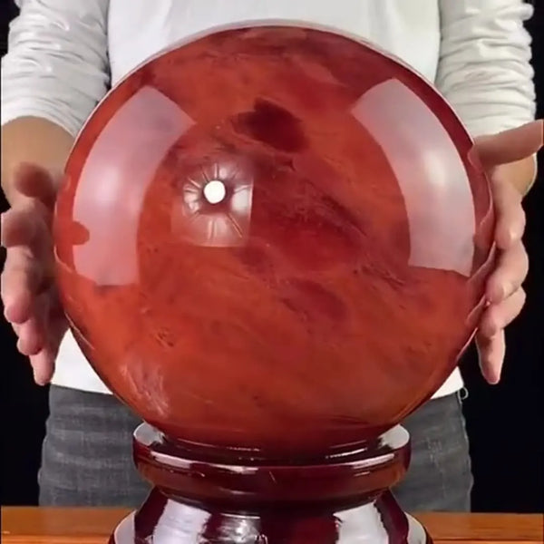 Red Smelting Quartz Ball-ToShay.org