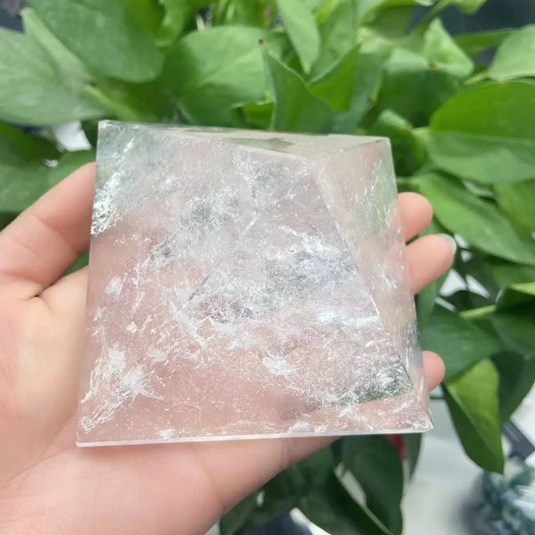 White Quartz Crystal Pyramid-ToShay.org