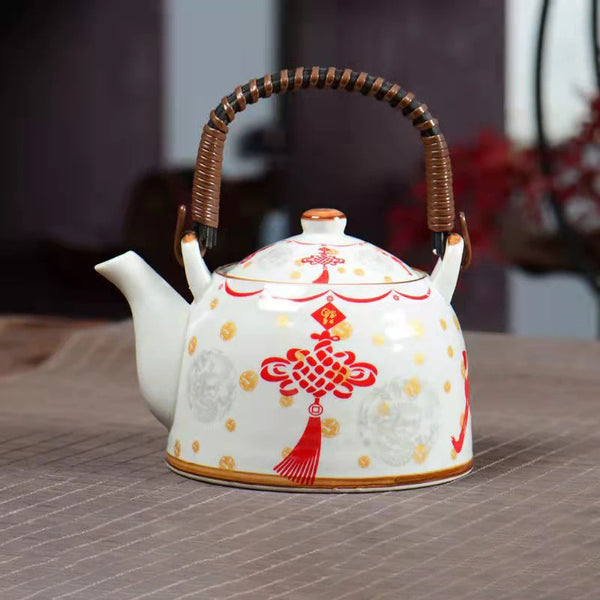 Glaze Porcelain Tea Pot-ToShay.org