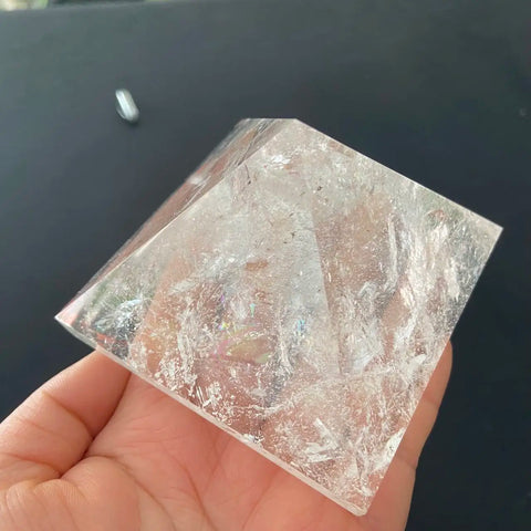 White Quartz Crystal Pyramid-ToShay.org