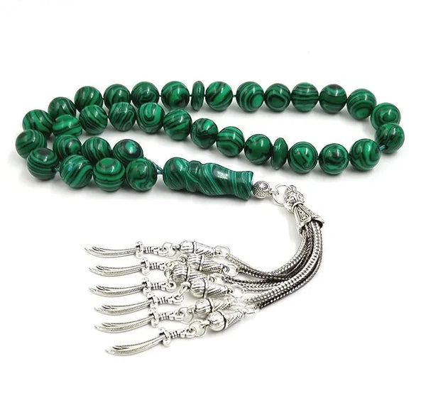 Green Malachite Prayer Beads-ToShay.org