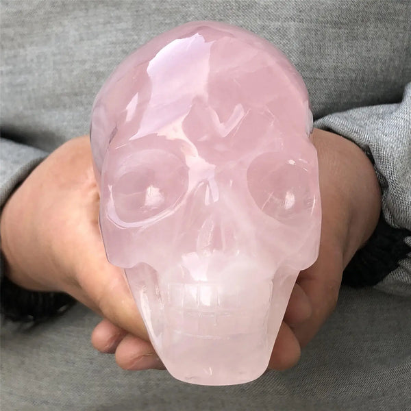 Pink Rose Quartz Skull-ToShay.org