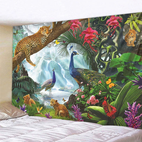 Jungle Animal Tapestry-ToShay.org