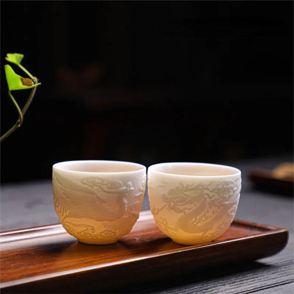 White Ceramic Tea Cup-ToShay.org