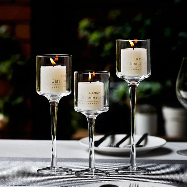 Glass Candle Holders-ToShay.org