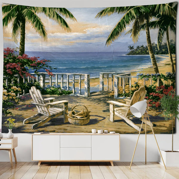 Sea View Art Tapestry-ToShay.org