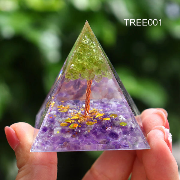 Energy Tree of Life Orgonite Pyramid-ToShay.org