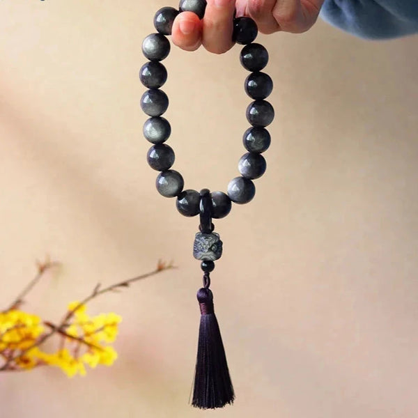 Black Obsidian Prayer Beads-ToShay.org