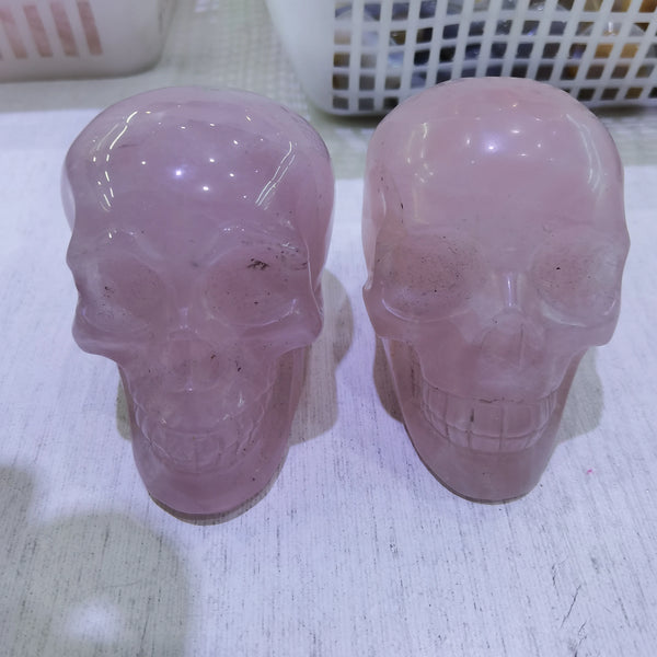 Pink Rose Quartz Skull-ToShay.org