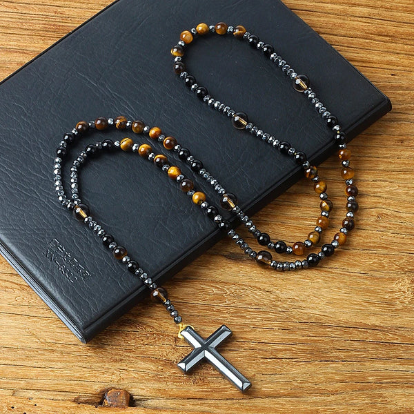 Black Onyx Rosary Beads-ToShay.org