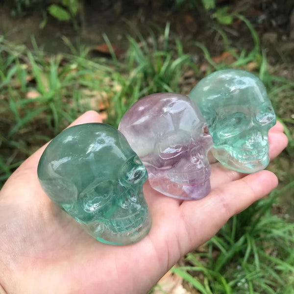 Mixed Fluorite Skulls-ToShay.org