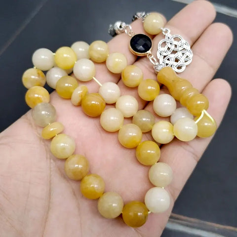 Yellow Jade Prayer Beads-ToShay.org