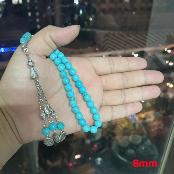 Blue Turquoise Prayer Beads-ToShay.org