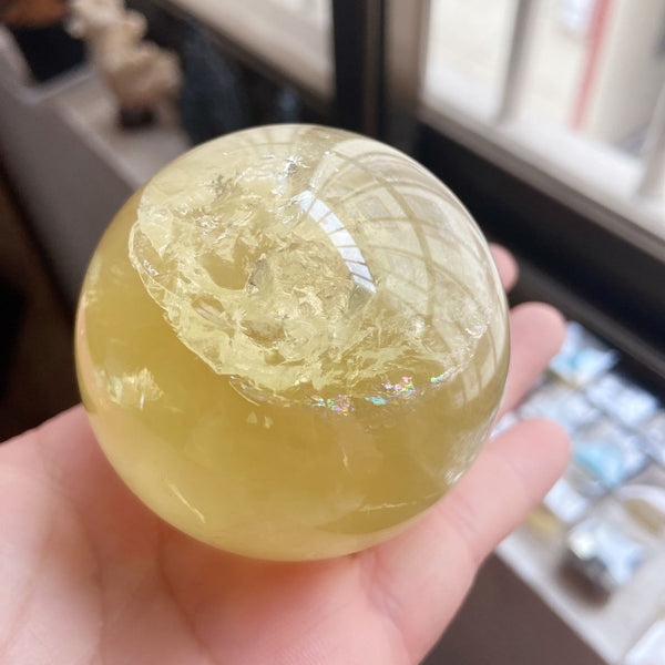 Yellow Citrine Crystal Ball-ToShay.org