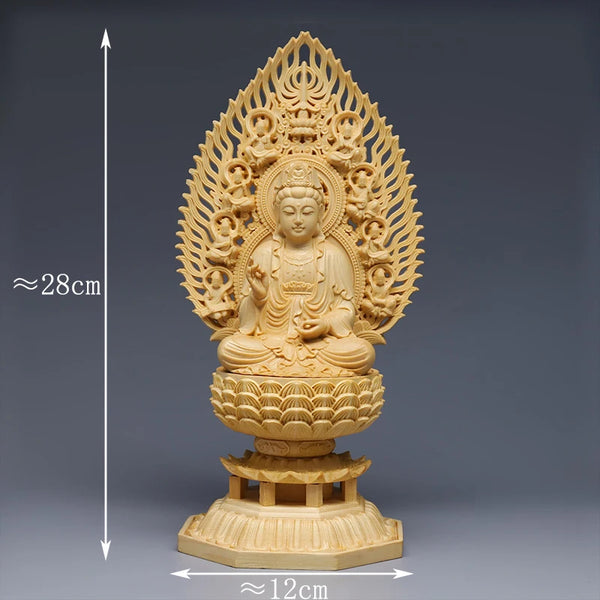 Wood Bodhisattva Statue-ToShay.org