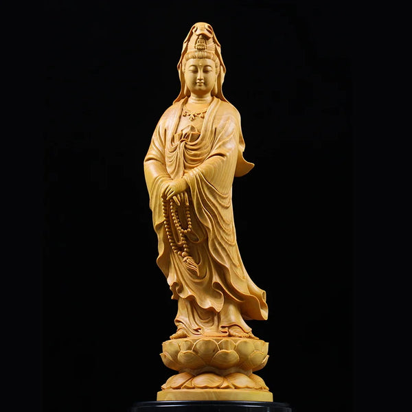 Wood Guanyin Buddha-ToShay.org