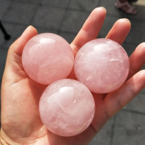 Pink Crystal Quartz Ball-ToShay.org