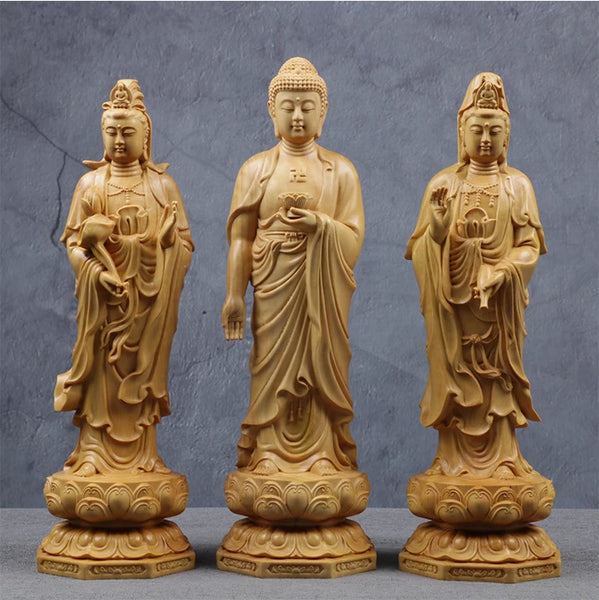 Wood Guanyin-Ru Buddha-ToShay.org